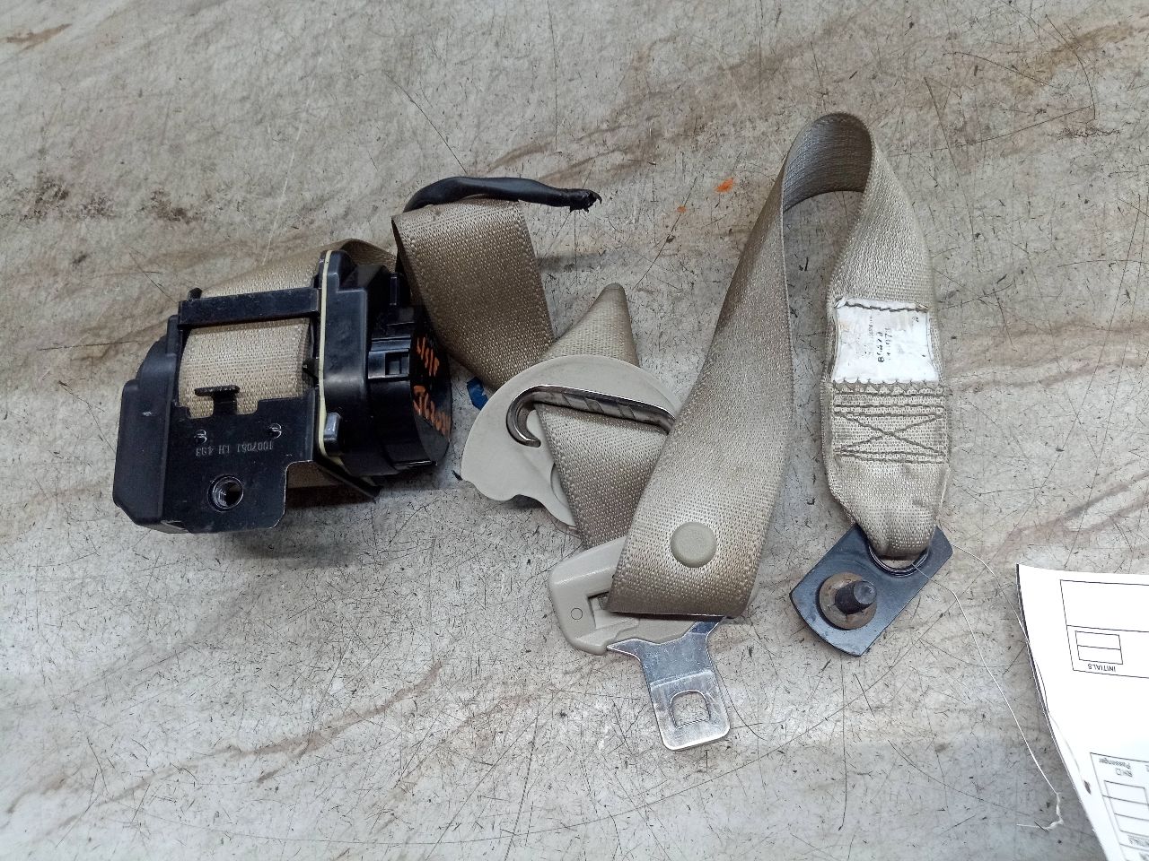2010 FORD TAURUS 6cyl Gasoline 3.5 Seat Belt, Front - 217456