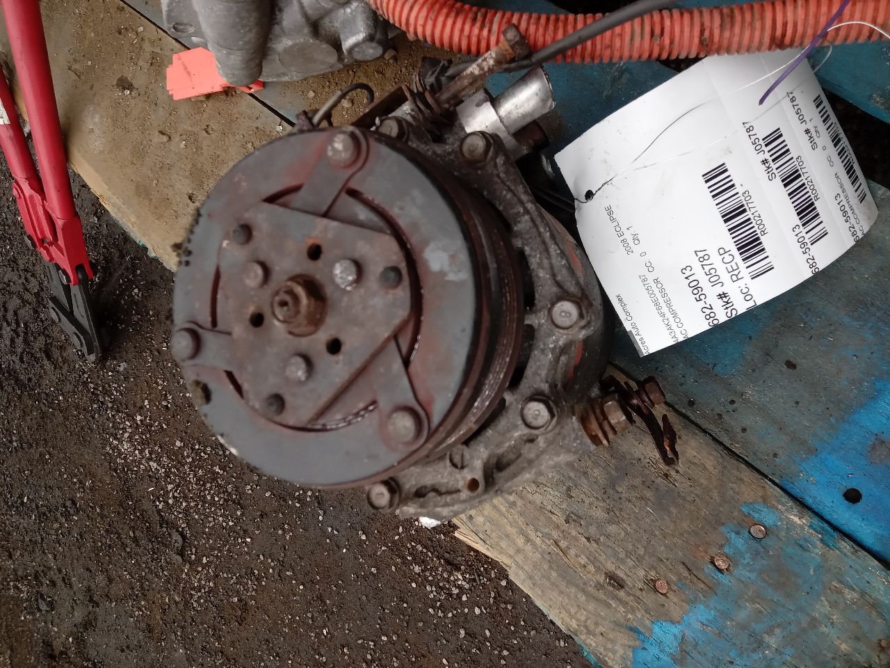 2008 MITSUBISHI ECLIPSE 4cyl Gasoline 2.4 AC COMPRESSOR - 217703 — photo 4