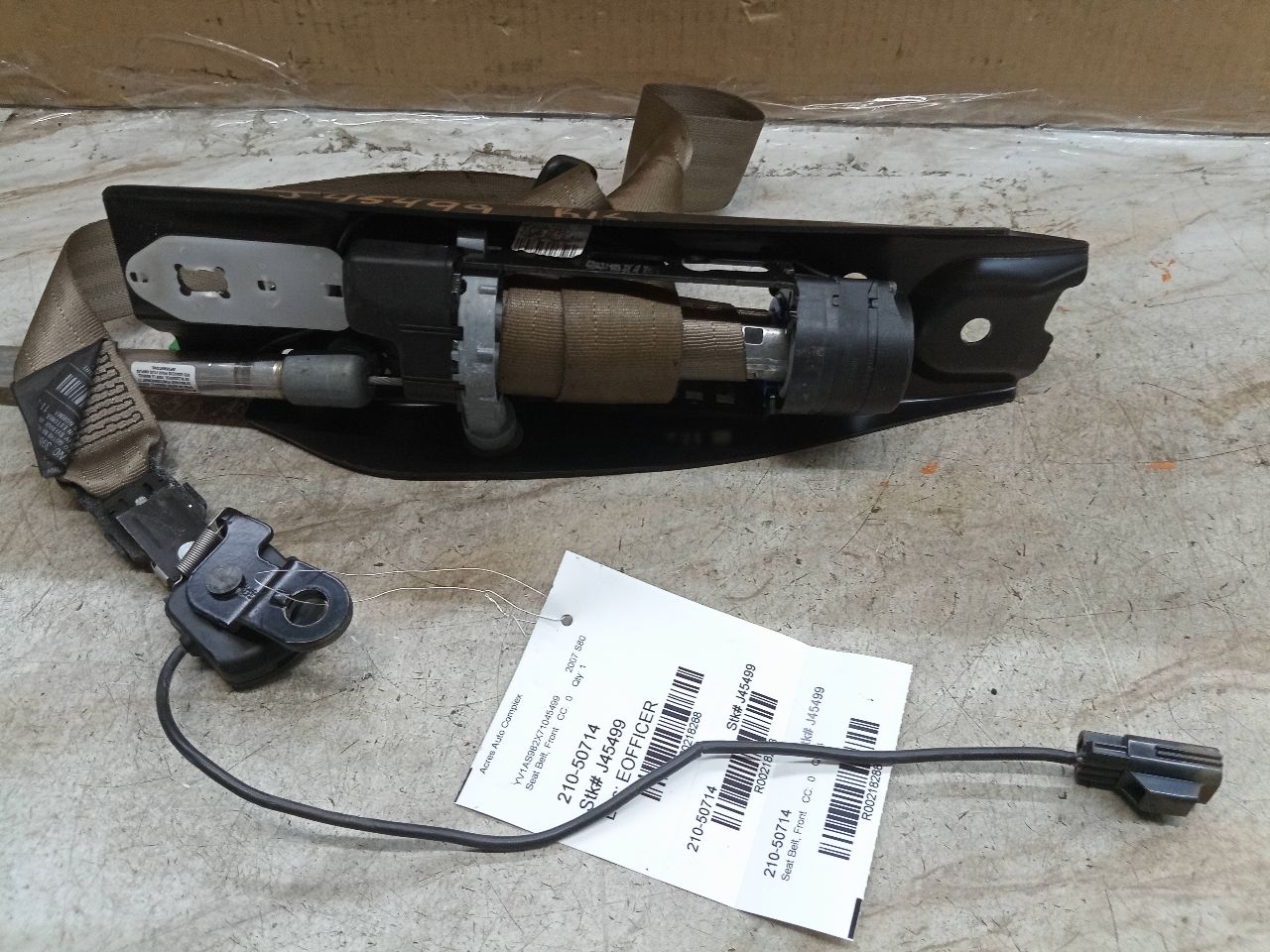 2007 VOLVO 80 SERIES 6cyl Gasoline 3.2 Seat Belt, Front - 218288