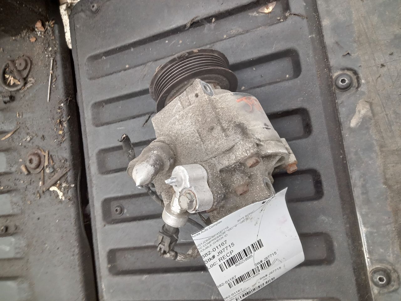 2015 CHEVROLET SONIC 4cyl Gasoline 1.8 AC COMPRESSOR - 218565