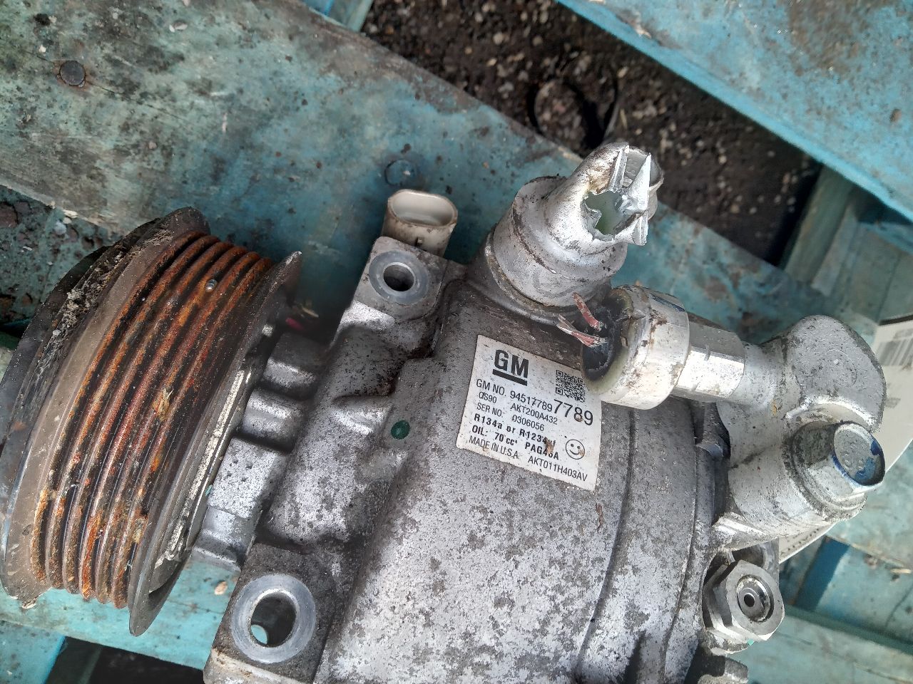 2017 CHEVROLET TRAX 4cyl Gasoline Turbo 1.4 AC COMPRESSOR - 218566 — photo 3