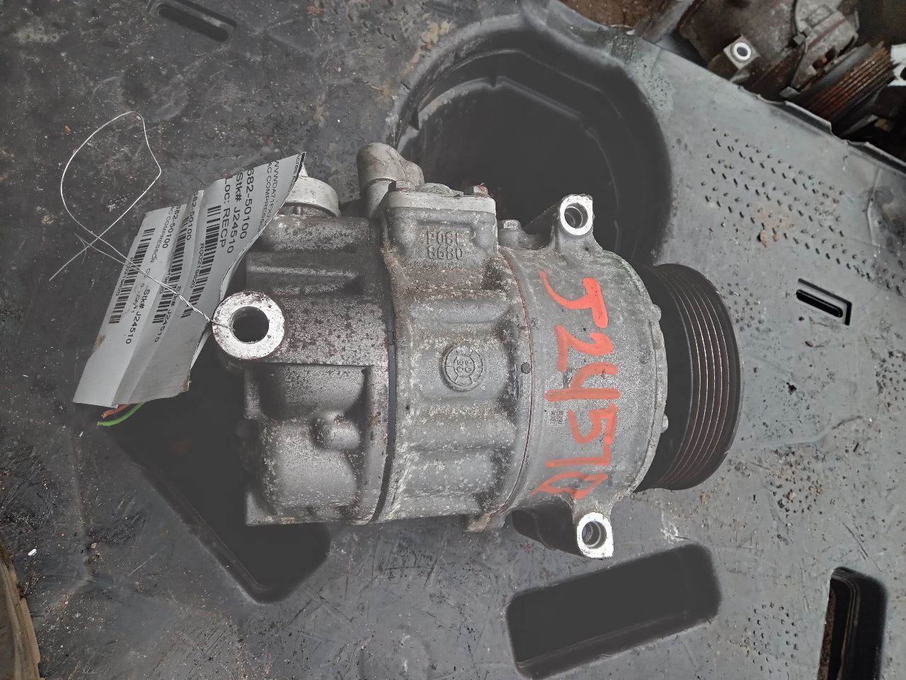 2007 VOLKSWAGEN EOS 4cyl Gasoline Turbo 2.0 AC COMPRESSOR - 219820