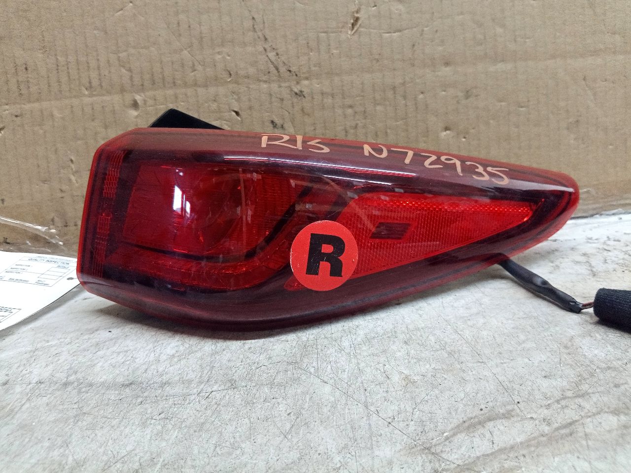 2020 HYUNDAI KONA 2.0L 4cyl Gasoline VVT Right TAIL LAMP - 222829