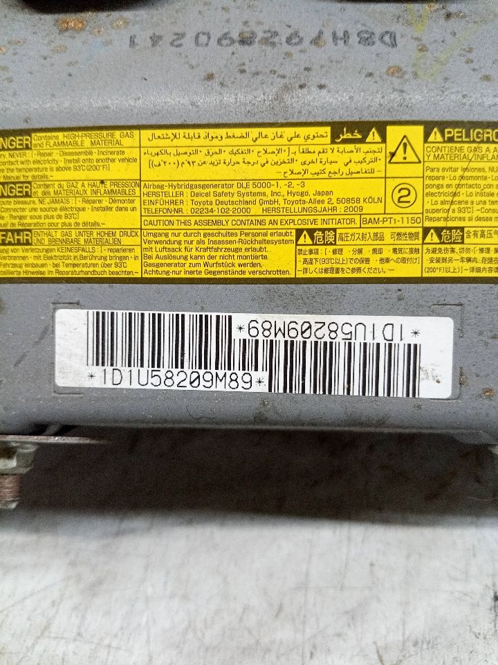 2010 LEXUS HS250H 4cyl Hybrid 2.4 Left AIR BAG - 222837 — photo 3