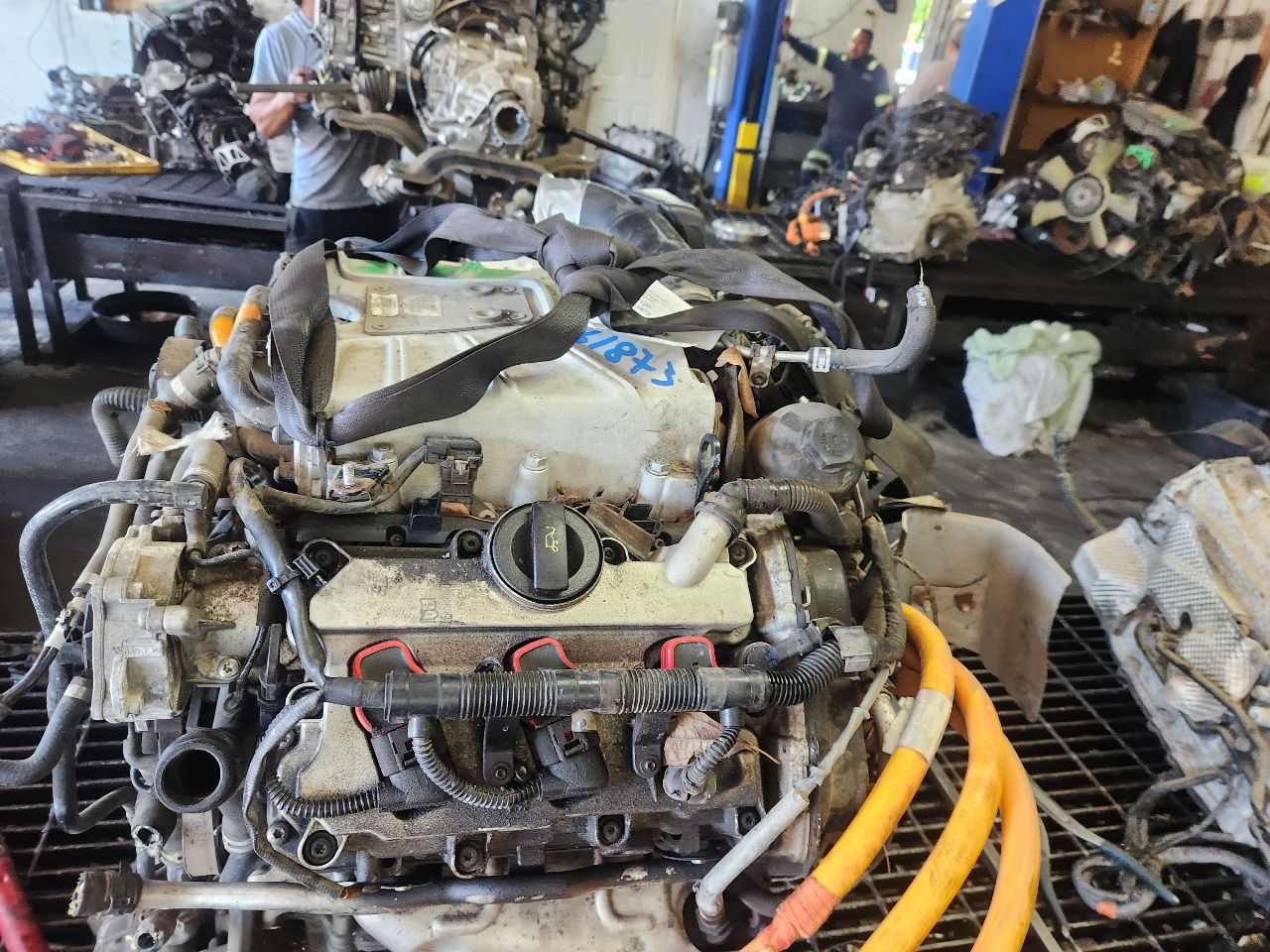2016 PORSCHE CAYENNE 6cyl 3.0 liter hybrid ENGINE ASSEMBLY - 223110 — photo 2