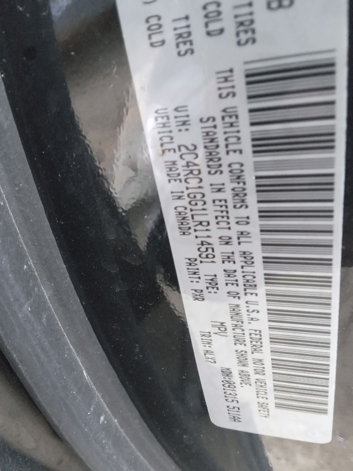 2020 CHRYSLER PACIFICA 3.6L 6cyl VVT Left AIR BAG - 226057 — photo 2