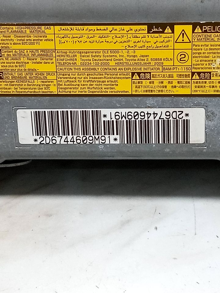 2010 LEXUS HS250H Right AIR BAG - 22885 — photo 5