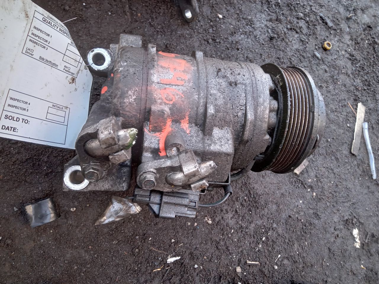 2012 CADILLAC CTS 6cyl Gasoline 3.6 AC COMPRESSOR - 230807 — photo 2