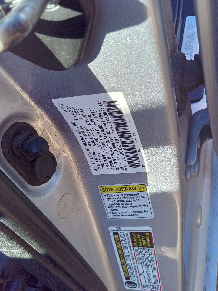 2012 ACURA TL 3.7L 6cyl Gasoline VVT Eng/Motor Cont Mod - 231008 — photo 6