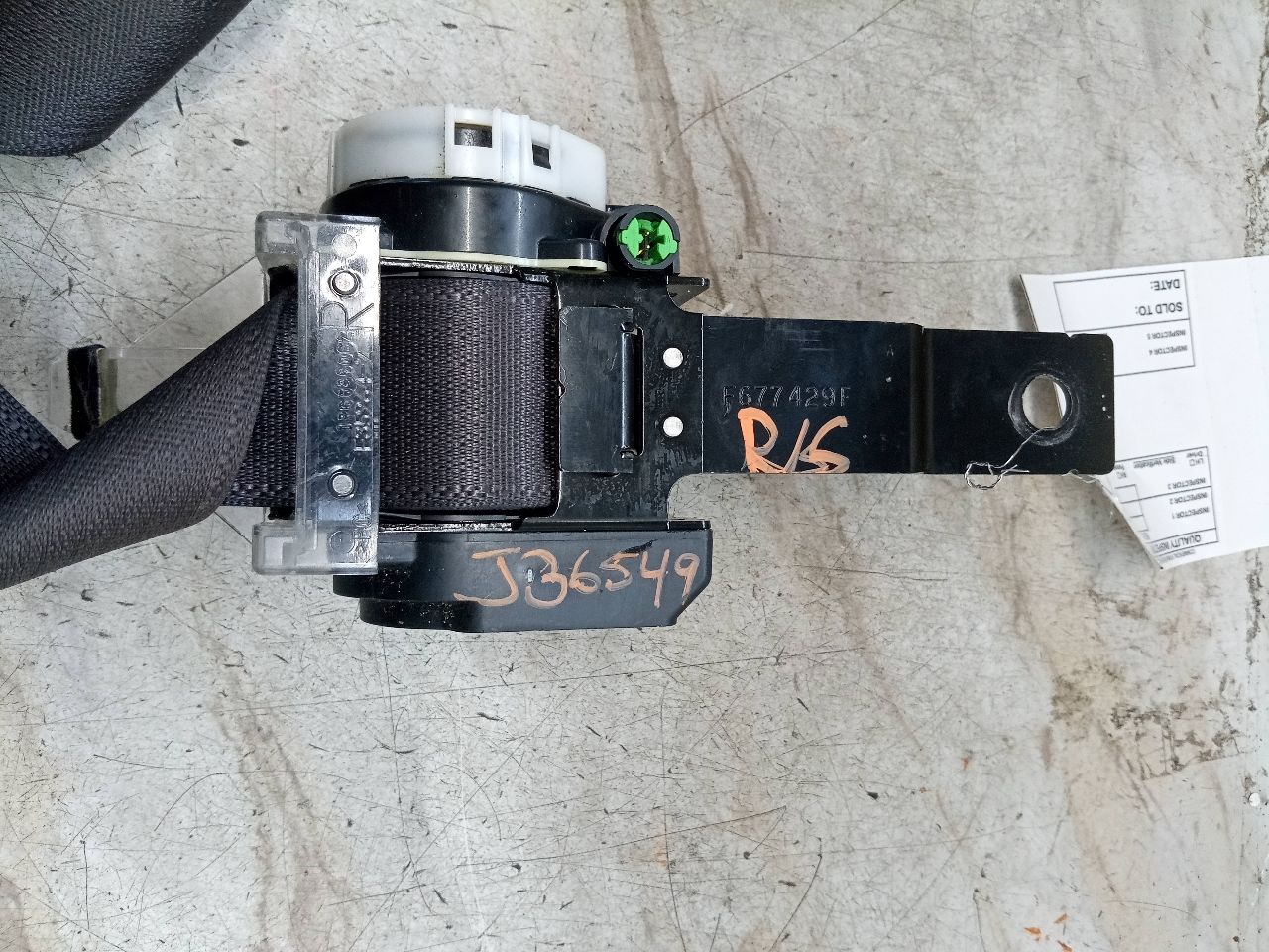 2010 FORD FLEX 6cyl Gasoline 3.5 Seat Belt, Front - 232400 — photo 5