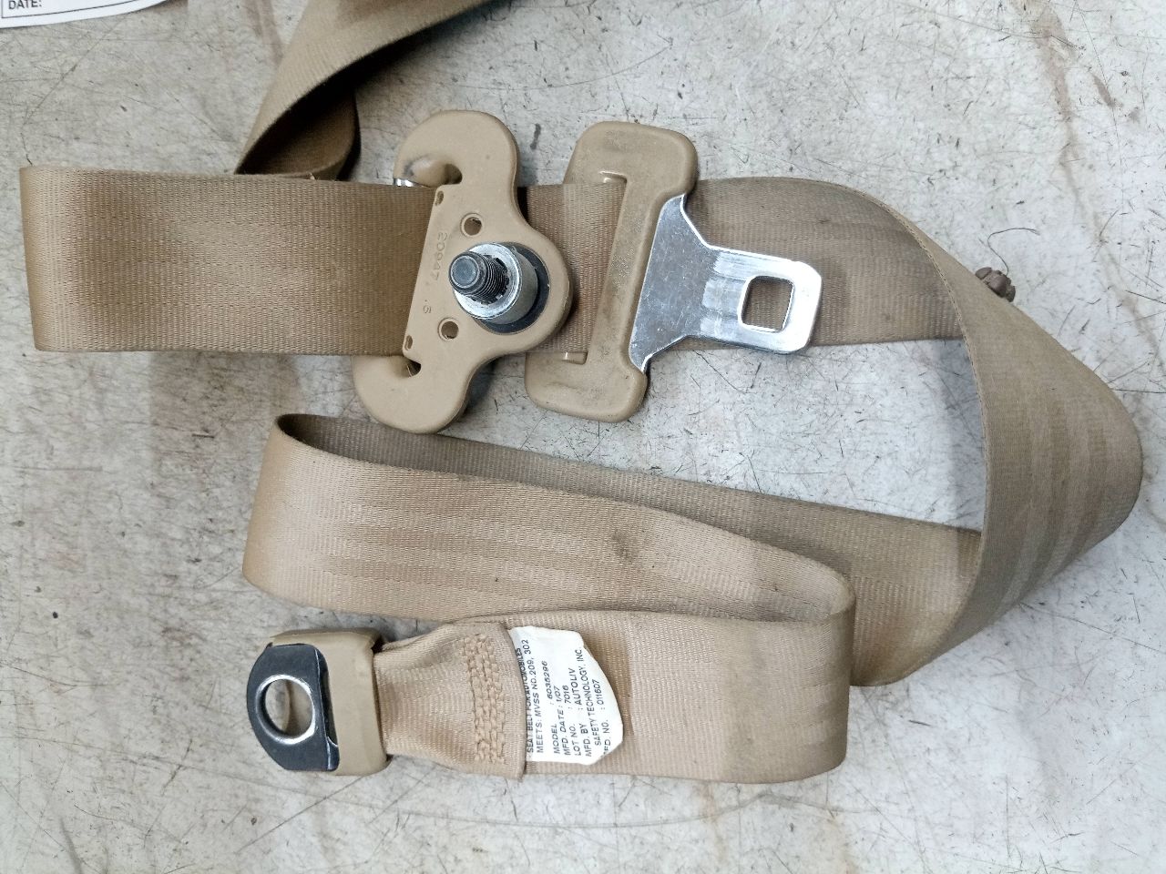 2007 HONDA ODYSSEY Seat Belt, Front - 234906 — photo 2
