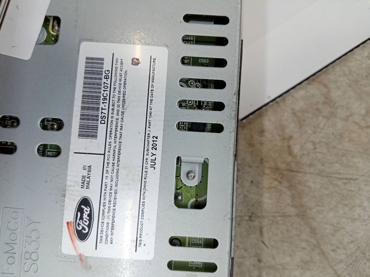2013 FORD FUSION 4cyl Electric 2.0 Radio Audio - 234954 — photo 8