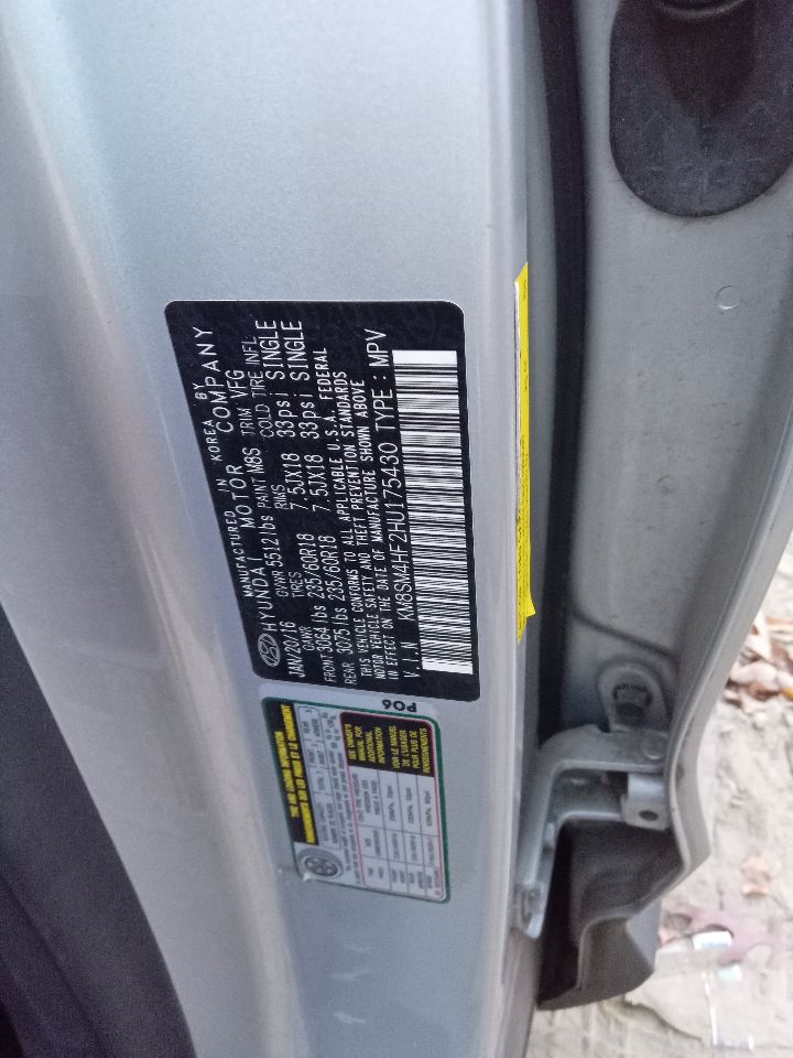 2017 HYUNDAI SANTA FE 6cyl Gasoline 3.3 Right LOWER CNTRL ARM, FR - 235421 — photo 2