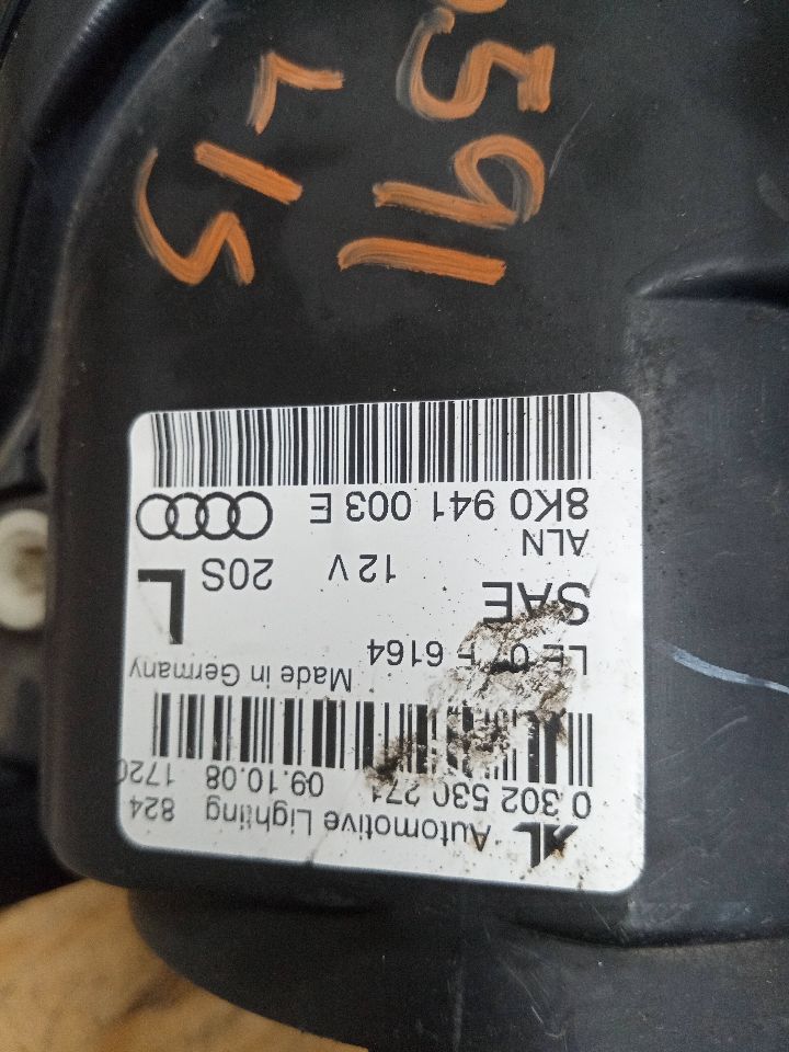 2009 AUDI A4 Left HEADLAMP ASSEMBLY - 2380 — photo 6