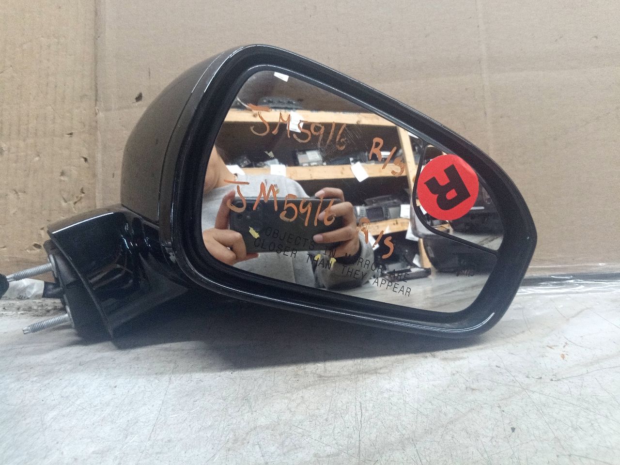 2017 FORD FUSION 4cyl Gasoline Turbo 2.0 Right SIDE VIEW MIRROR - 238571 — photo 1