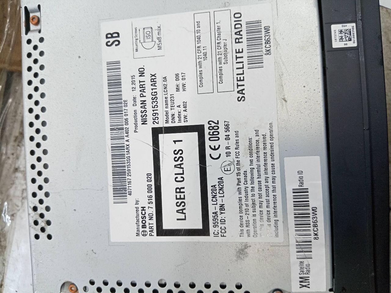 2015 NISSAN SENTRA Radio Audio - 239366 — photo 4