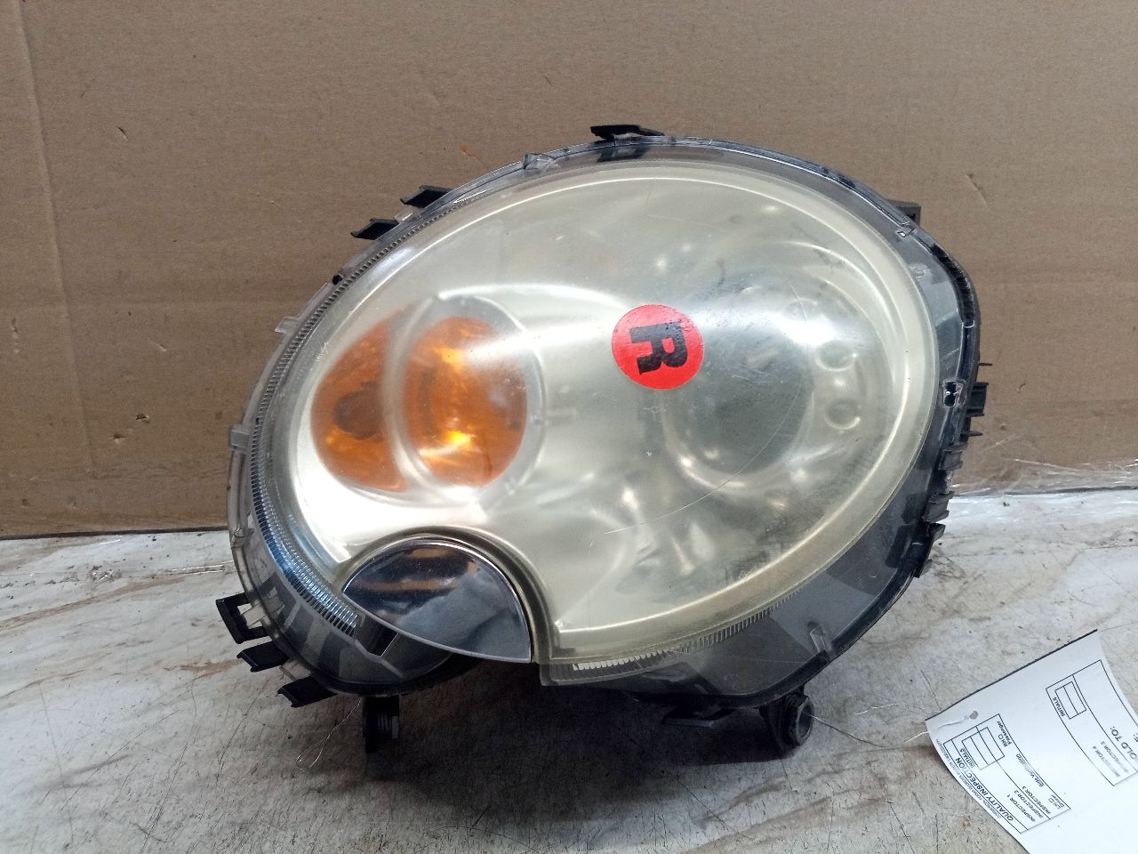 2013 MINI COOPER COOPER 4cyl Gasoline Turbo 1.6 Right HEADLAMP ASSEMBLY - 240621