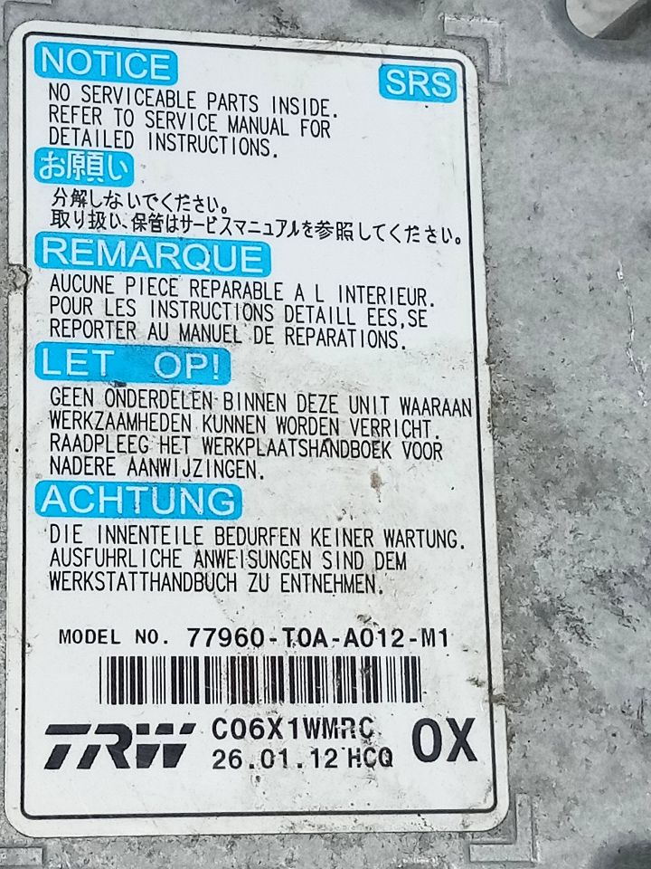 2012 HONDA CR-V Chassis Cont Mod - 24154 — photo 3