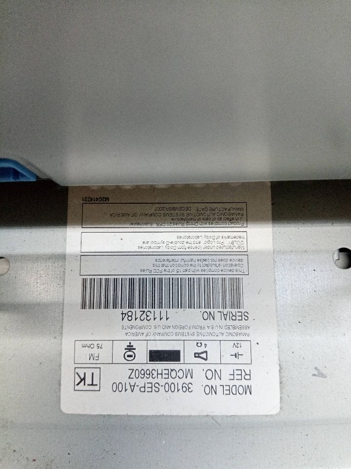 2008 ACURA TL 3.2L 6cyl Gasoline VVT Radio Audio - 242474 — photo 6