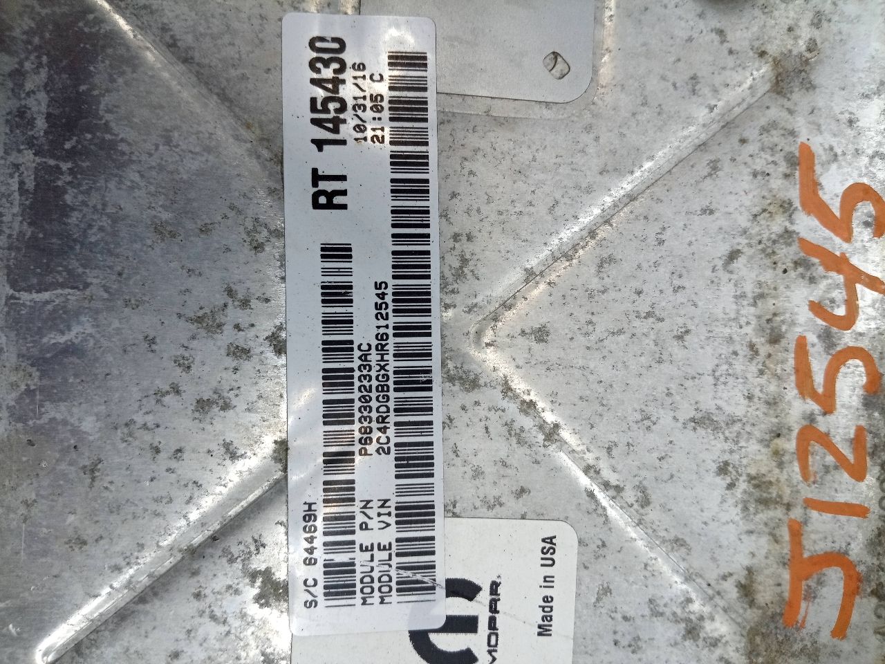 2017 DODGE CARAVAN 6cyl Gasoline 3.6 Eng/Motor Cont Mod - 243516 — photo 4