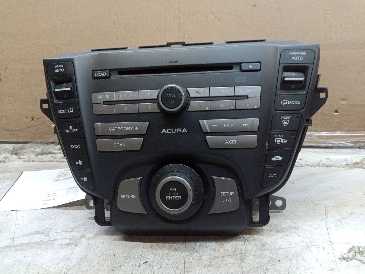 2009 ACURA TL 3.5L 6cyl Gasoline VVT Radio Audio - 246276 — photo 1
