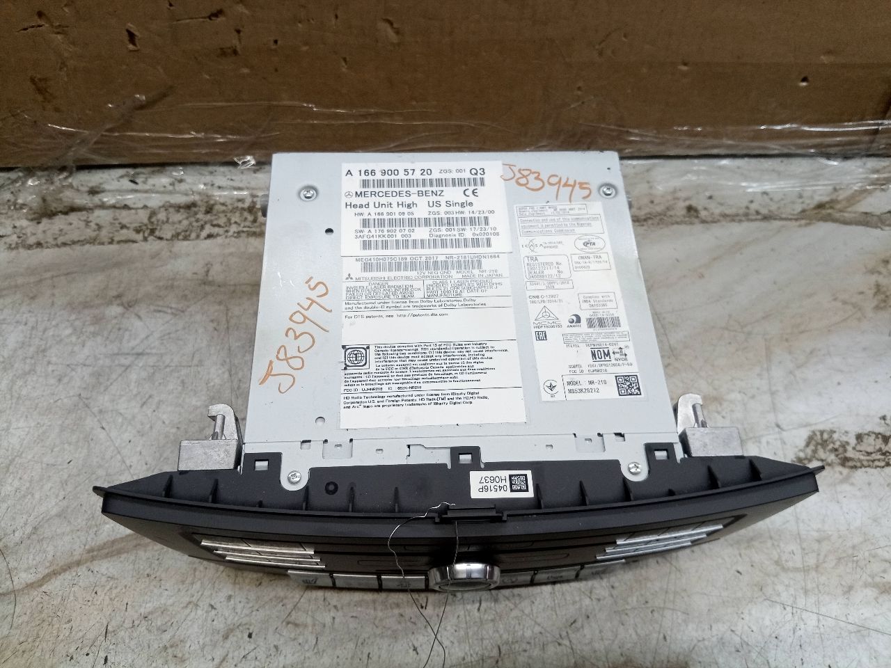 2018 MERCEDES-BENZ GLS-CLASS 3.0L 6cyl Turbo Gasoline Radio Audio - 246328 — photo 2