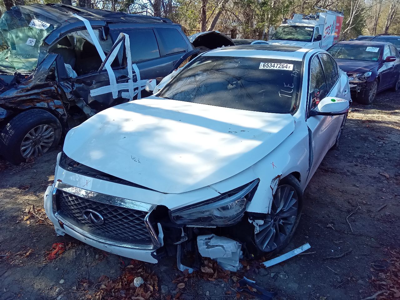 2020 INFINITI Q50 3.0L 6cyl Turbo Gasoline AC COMPRESSOR - 247908 — photo 2