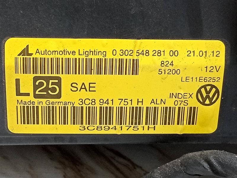 2013 VOLKSWAGEN CC Left HEADLAMP ASSEMBLY - 24916 — photo 8