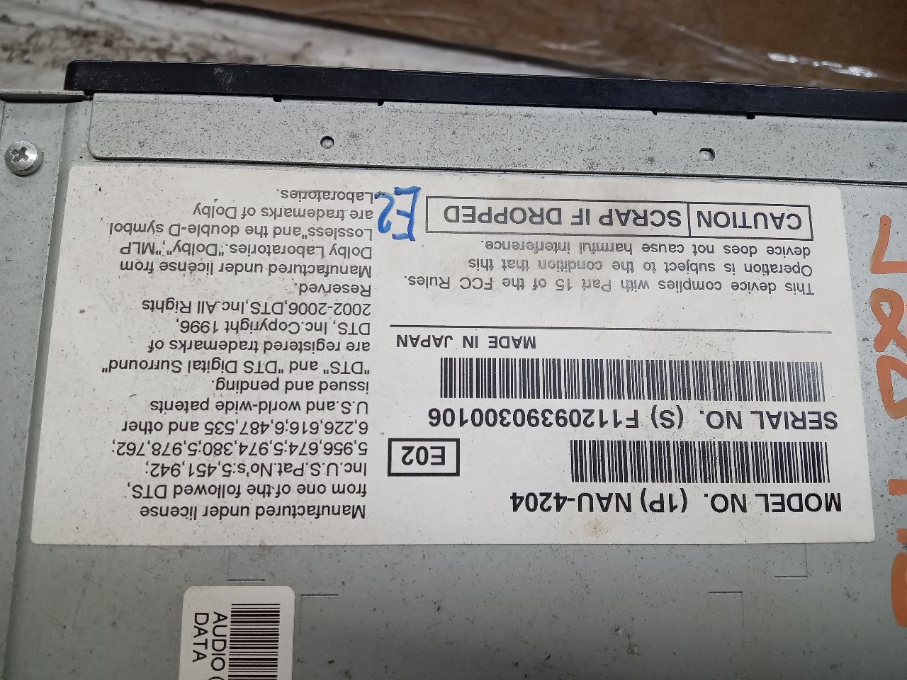 2010 FORD FUSION 4cyl Gasoline 2.5 Radio Audio - 249373 — photo 6