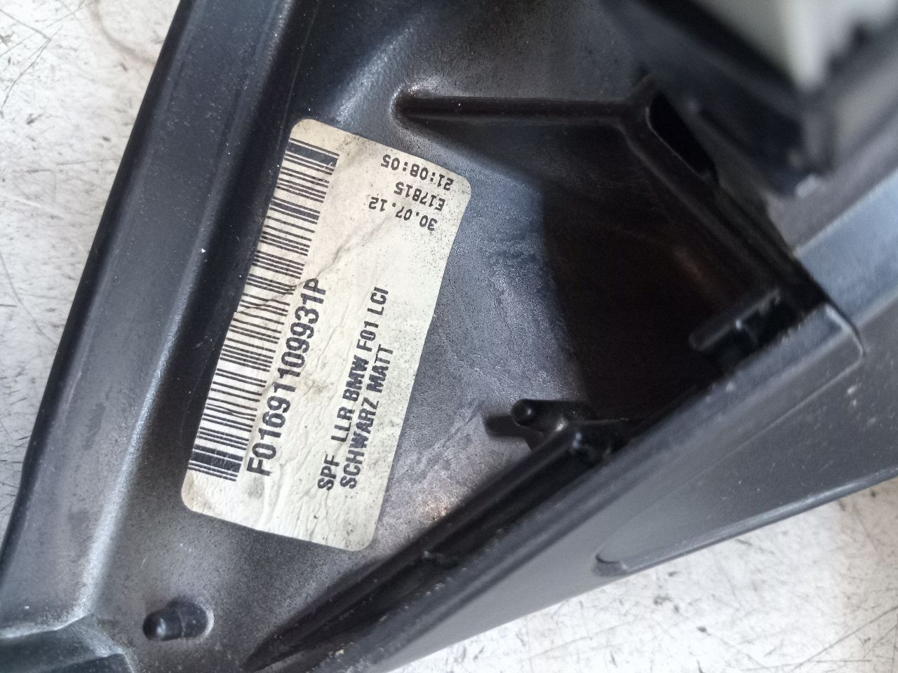 2013 BMW 750i 8cyl Gasoline Turbo 4.4 Right SIDE VIEW MIRROR - 249834 — photo 8