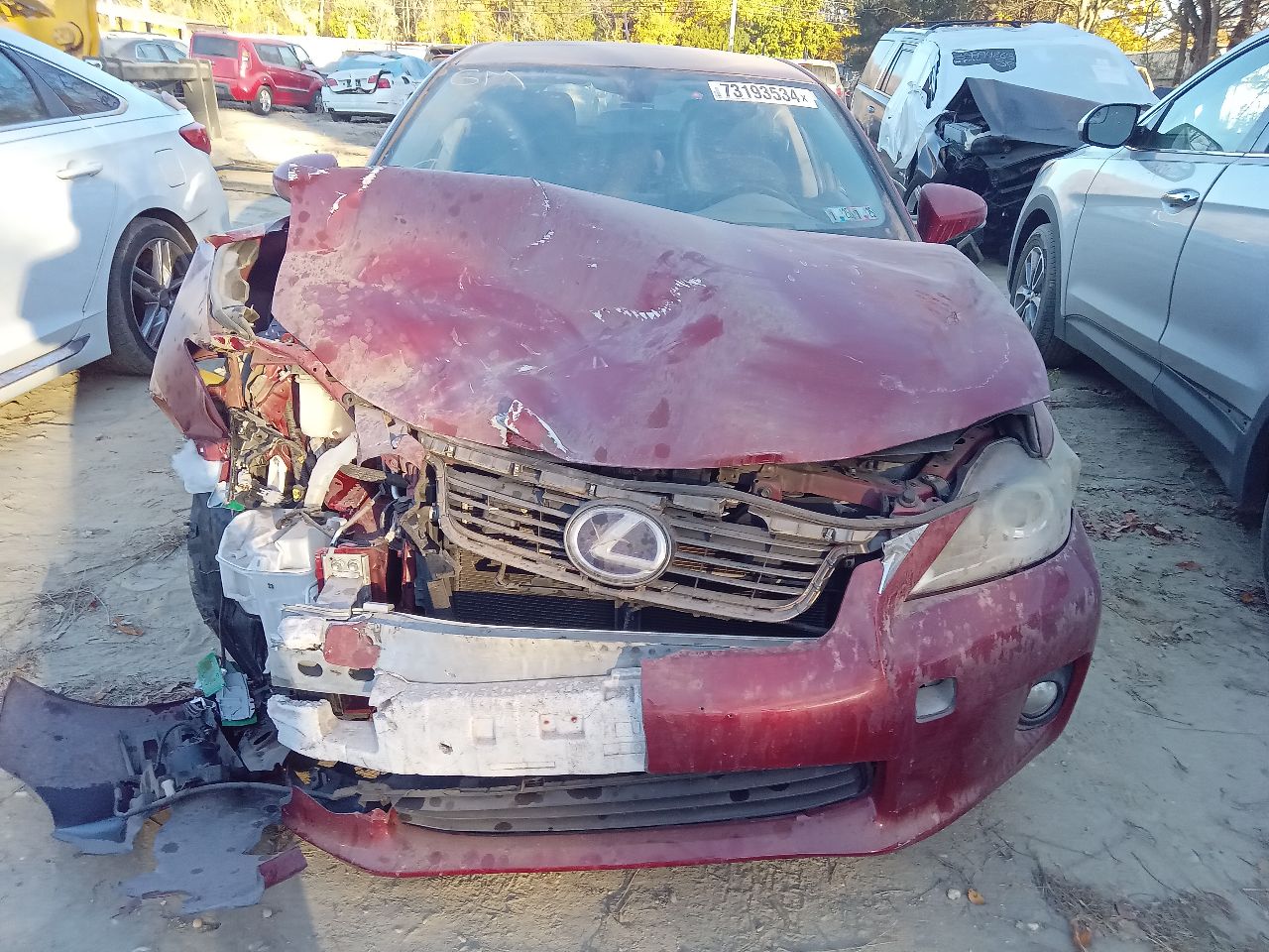 2013 LEXUS CT200H 4cyl Hybrid 1.8 BATTERY - 250725