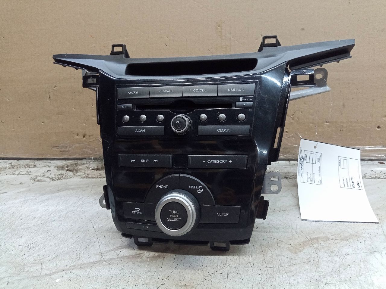2011 HONDA ODYSSEY 6cyl Gasoline 3.5 Radio Audio - 250744