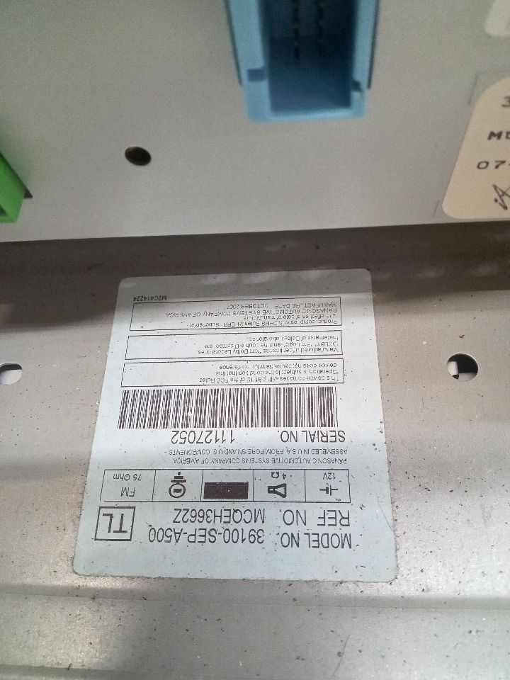 2008 ACURA TL 3.2L 6cyl Gasoline VVT Radio Audio - 251944 — photo 6