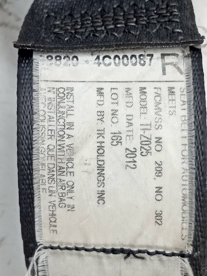 2013 KIA OPTIMA Seat Belt, Front - 25207 — photo 5