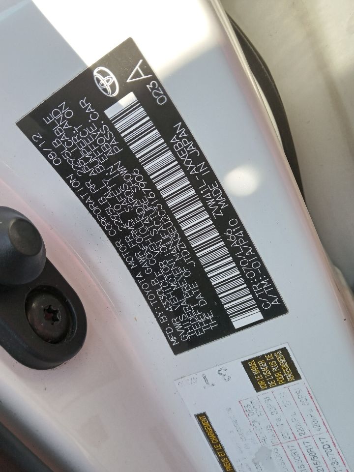 2012 TOYOTA PRIUS 4cyl Hybrid 1.8 Conv/Invert/Charger - 254220 — photo 7