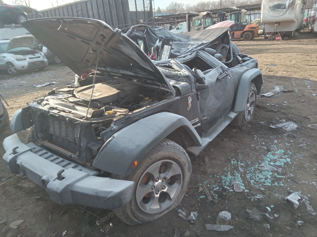 2012 JEEP WRANGLER 6cyl Gasoline 3.6 AXLE ASSEMBLY, RR - 256071 — photo 2