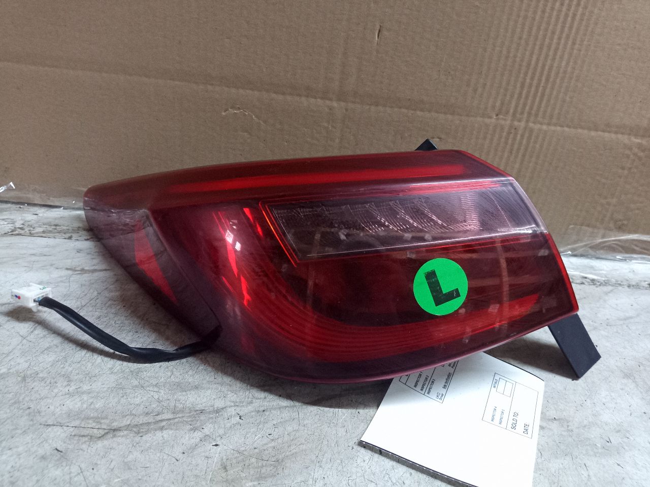 2021 INFINITI Q50 3.0L 6cyl Turbo Gasoline Left TAIL LAMP - 256337