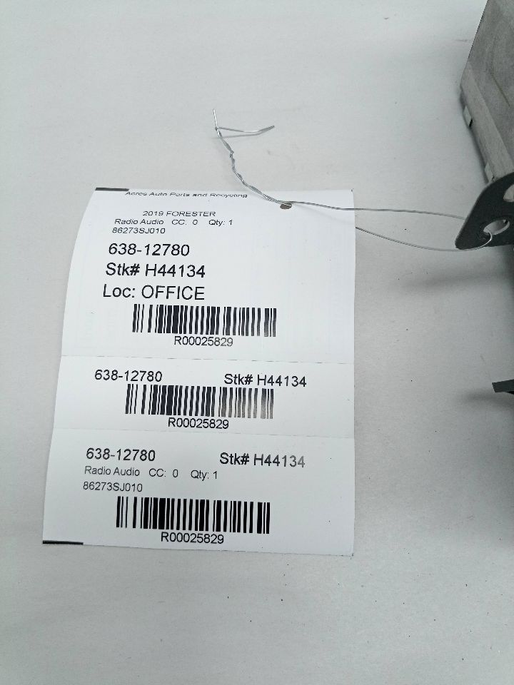 2019 SUBARU FORESTER Radio Audio - 25829 — photo 3