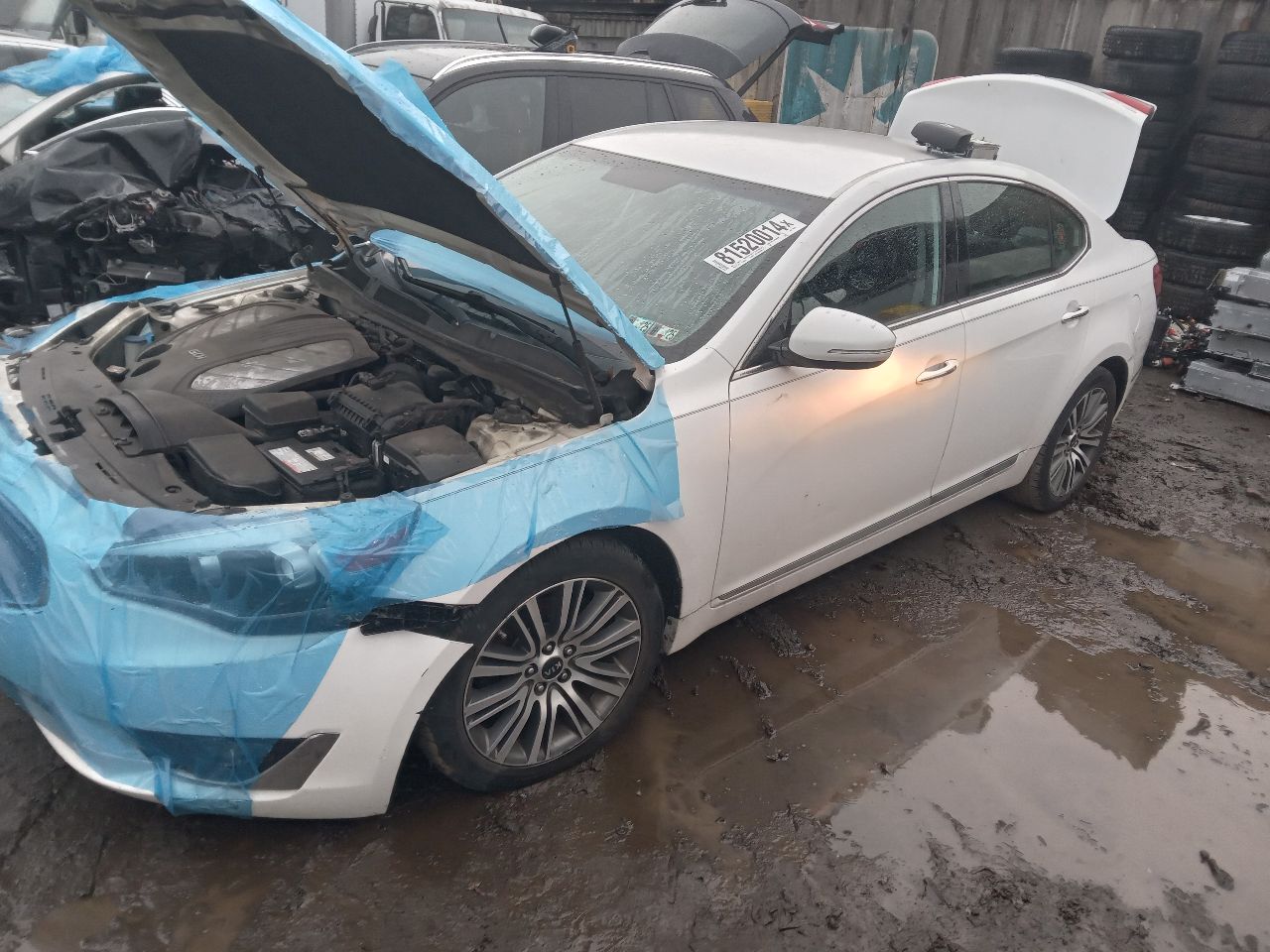 2014 KIA CADENZA 6cyl Gasoline 3.3 AC COMPRESSOR - 258483