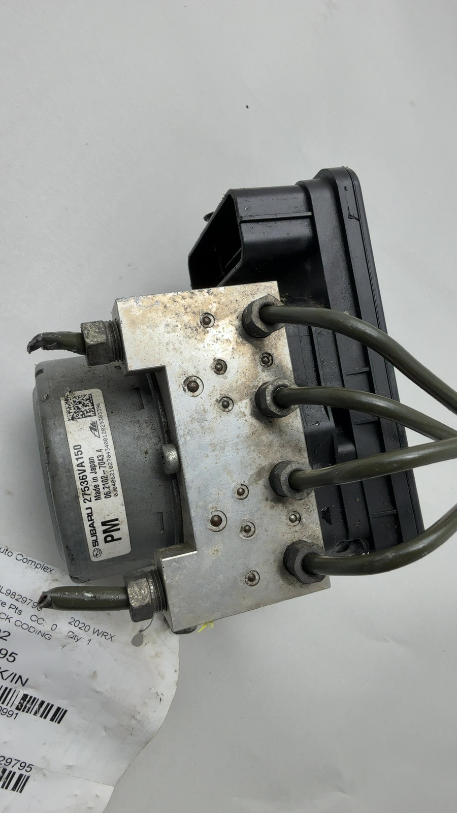 2020 SUBARU WRX 2.0L 4cyl Turbo Gasoline Anti-lock Brake Pts - 260991 — photo 1