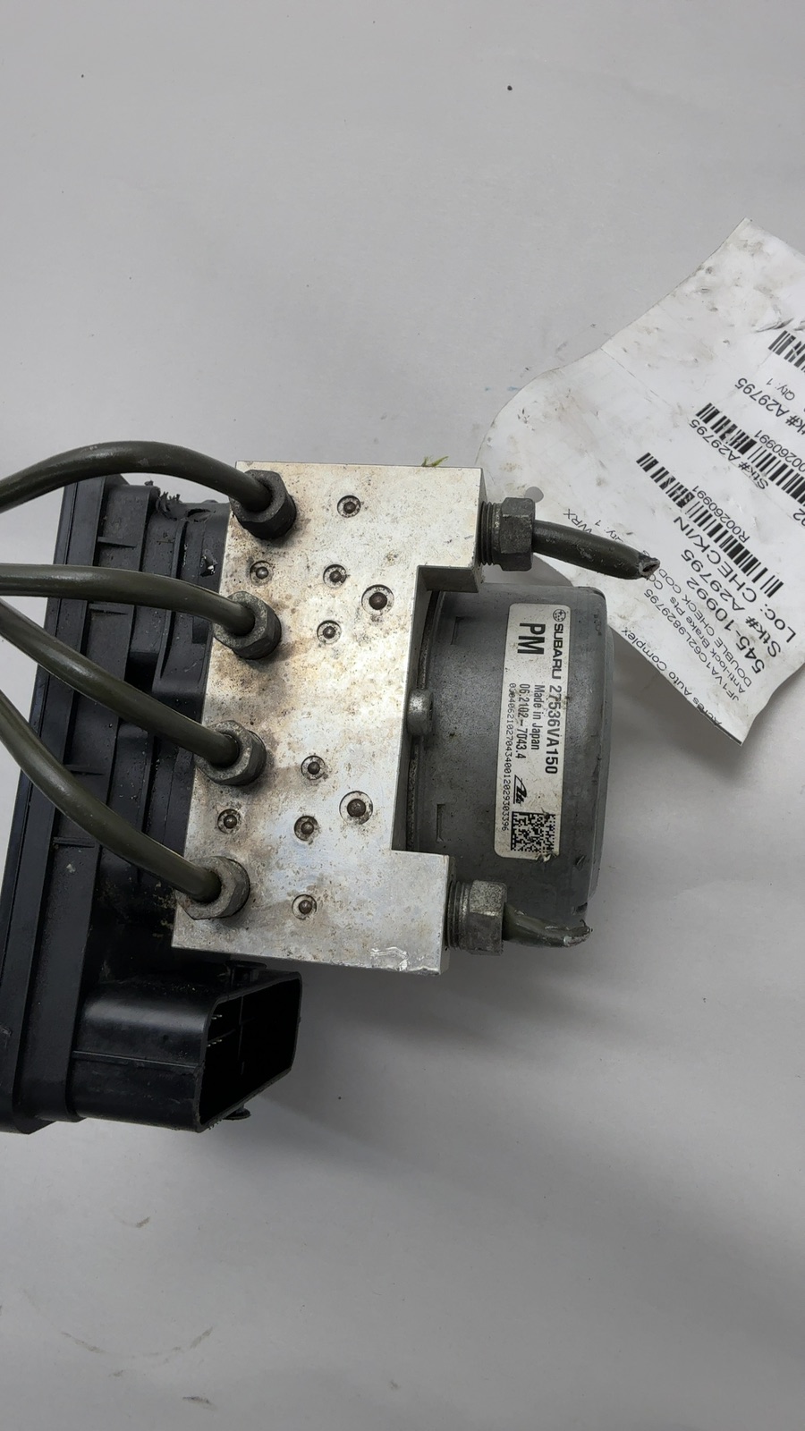 2020 SUBARU WRX 2.0L 4cyl Turbo Gasoline Anti-lock Brake Pts - 260991 — photo 3