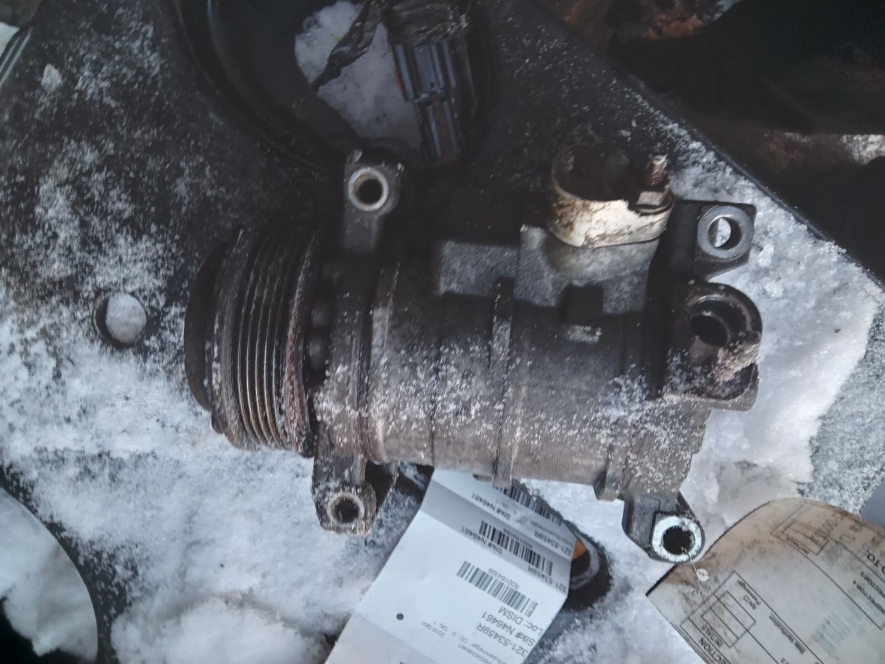 2009 CHRYSLER TOWN & COUNTRY 6cyl Gasoline 3.8 AC COMPRESSOR - 262164 — photo 3