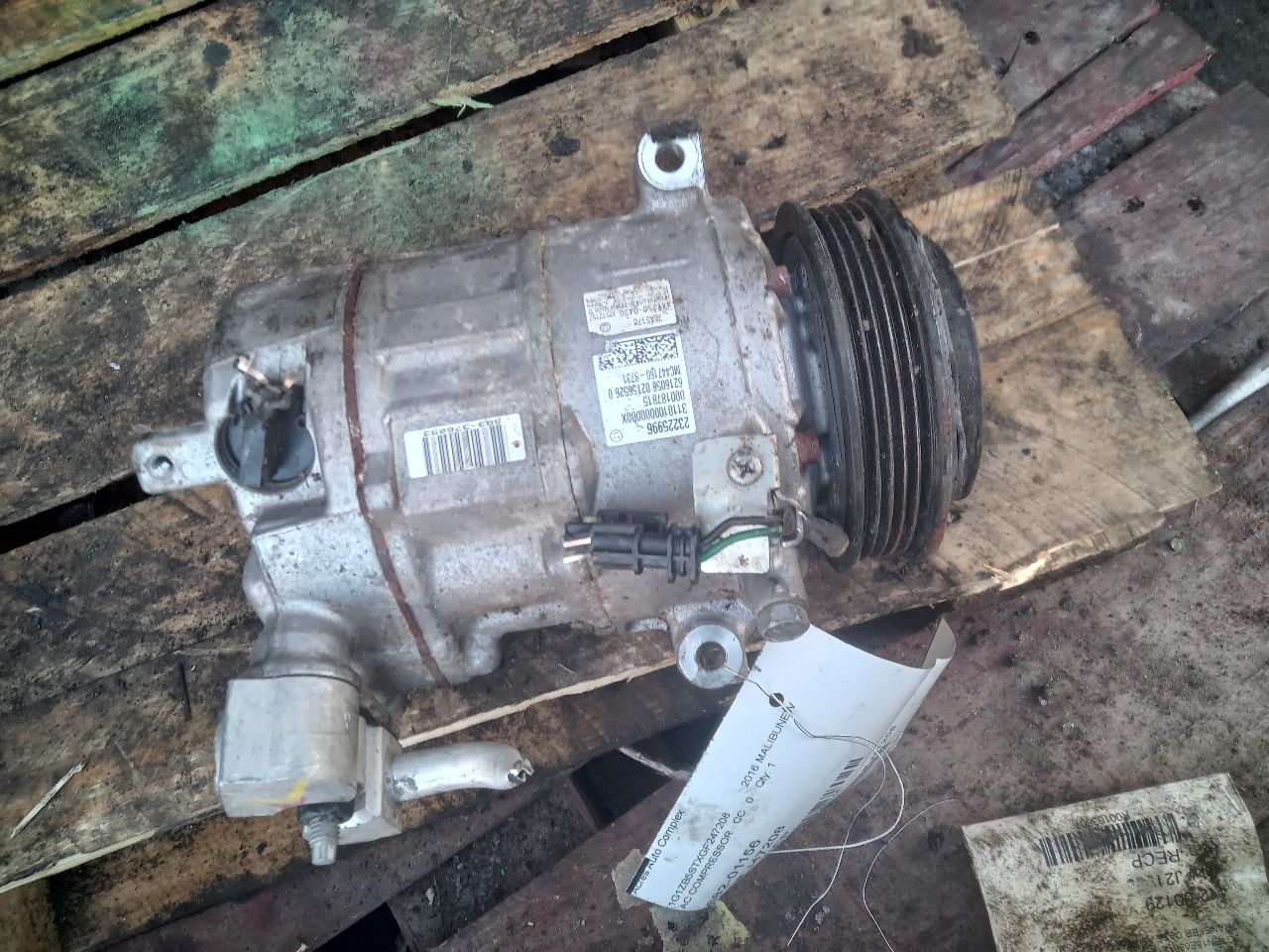 2016 CHEVROLET MALIBU 4cyl Gasoline Turbo 1.5 AC COMPRESSOR - 265706