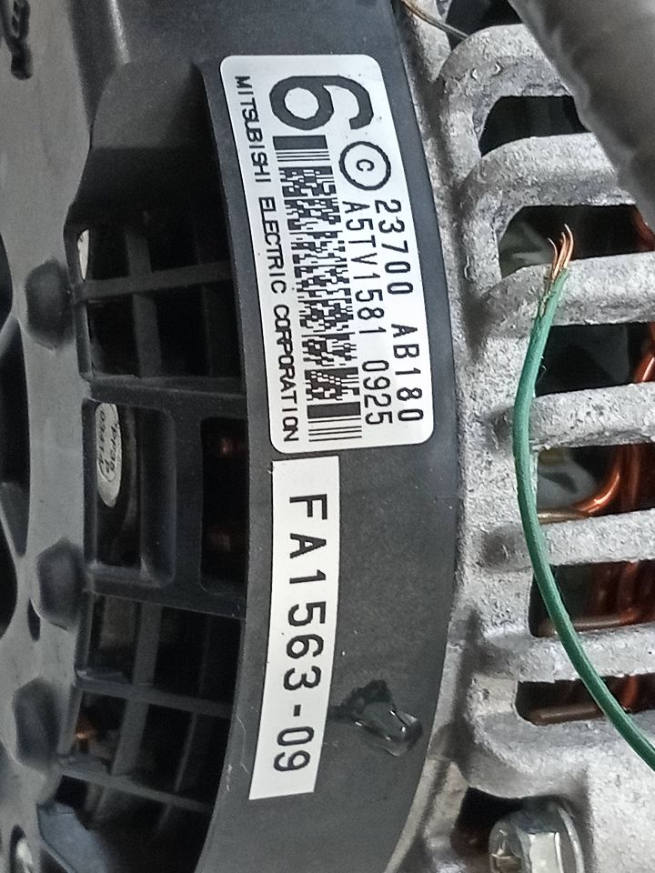 2022 SUBARU BR-Z ALTERNATOR - 27576 — photo 5