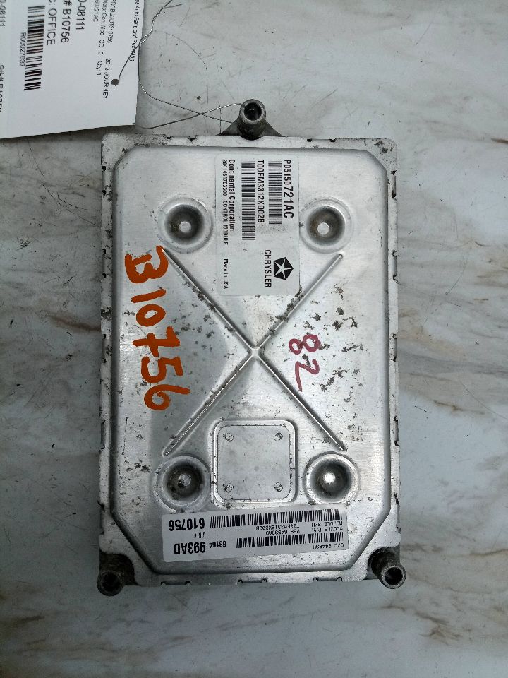 2013 DODGE JOURNEY 6 cyl Gas Flex Fuel 3.6 Eng/Motor Cont Mod - 27837