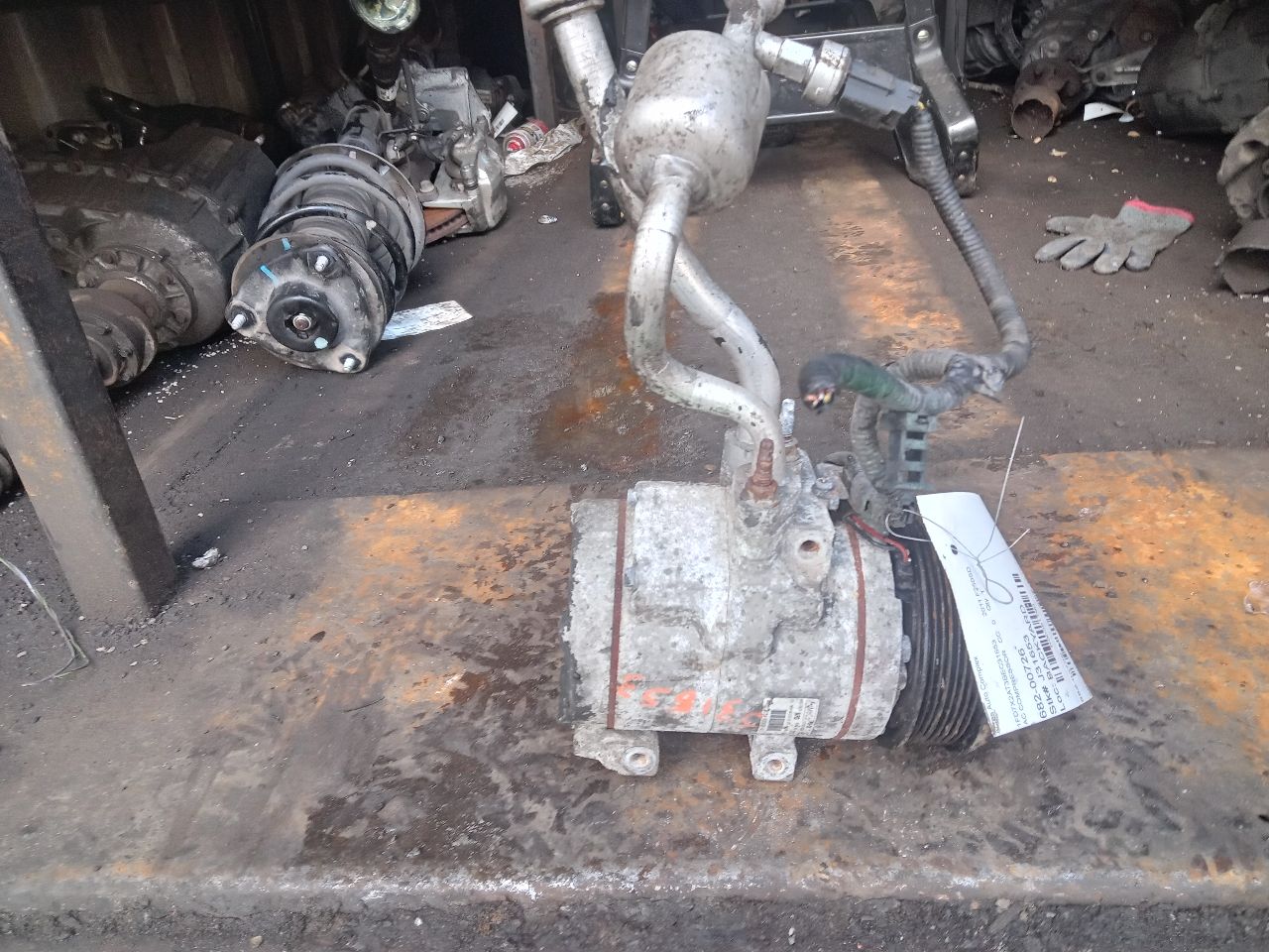 2011 FORD F250SD PICKUP 8cyl Turbo Diesel 6.7 AC COMPRESSOR - 291790