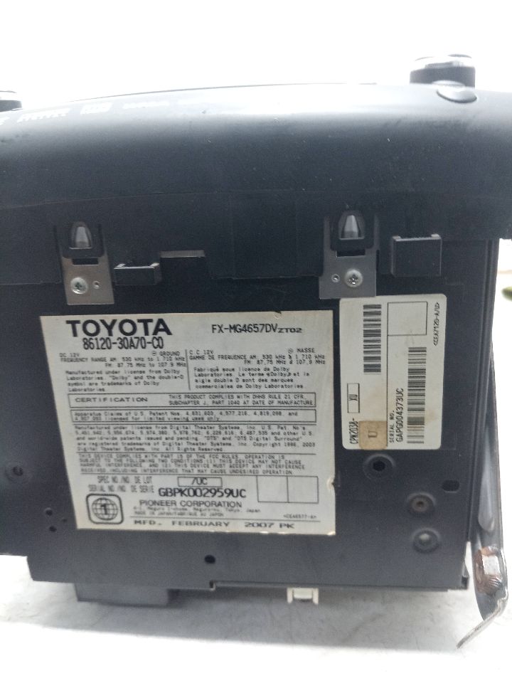 2007 LEXUS GS350 6cyl Gasoline 3.5 Radio Audio - 293477