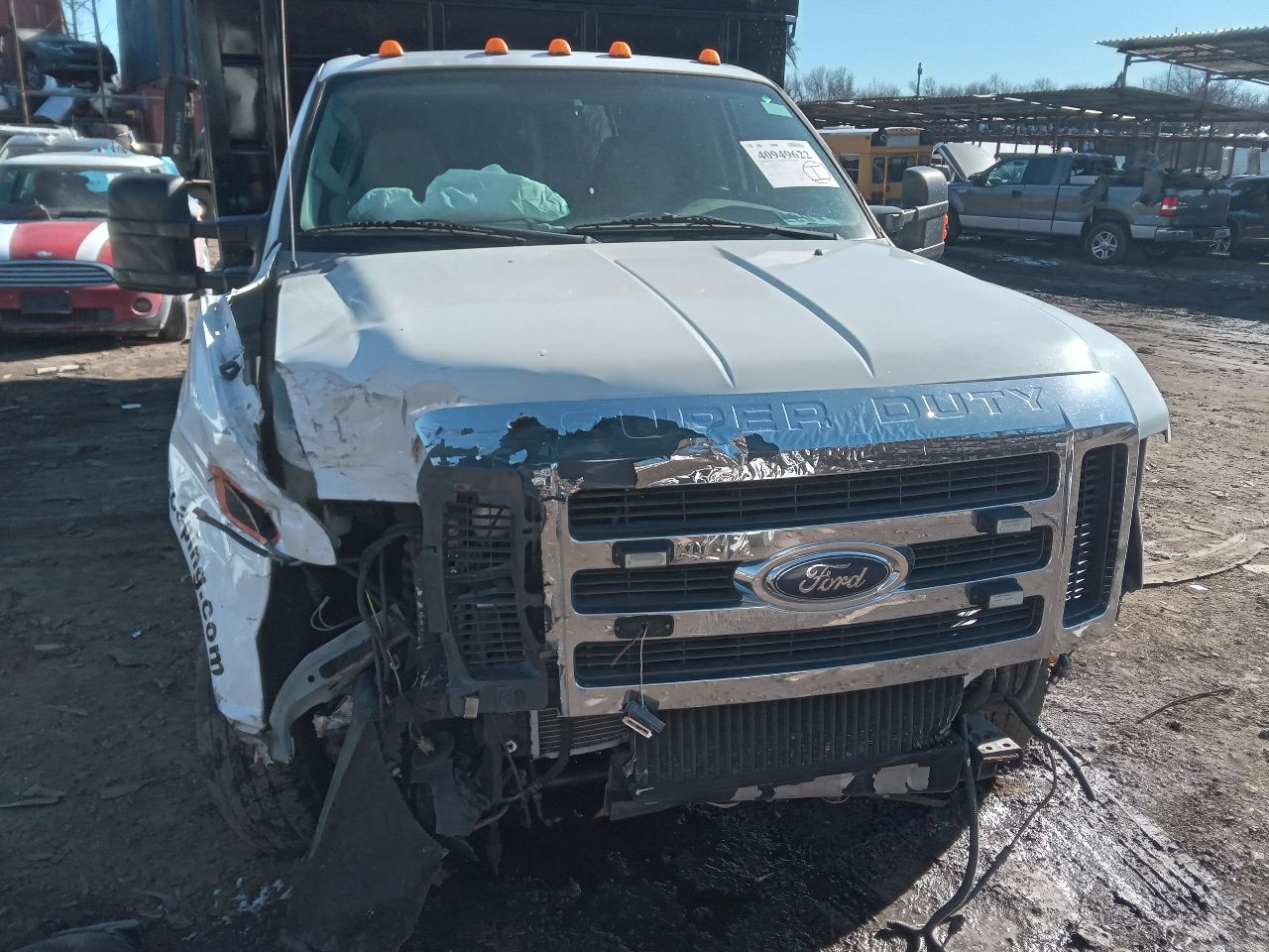 2008 FORD F350SD PICKUP 8cyl Diesel Turbo 6.4 ENGINE ASSEMBLY - 295300 — photo 4