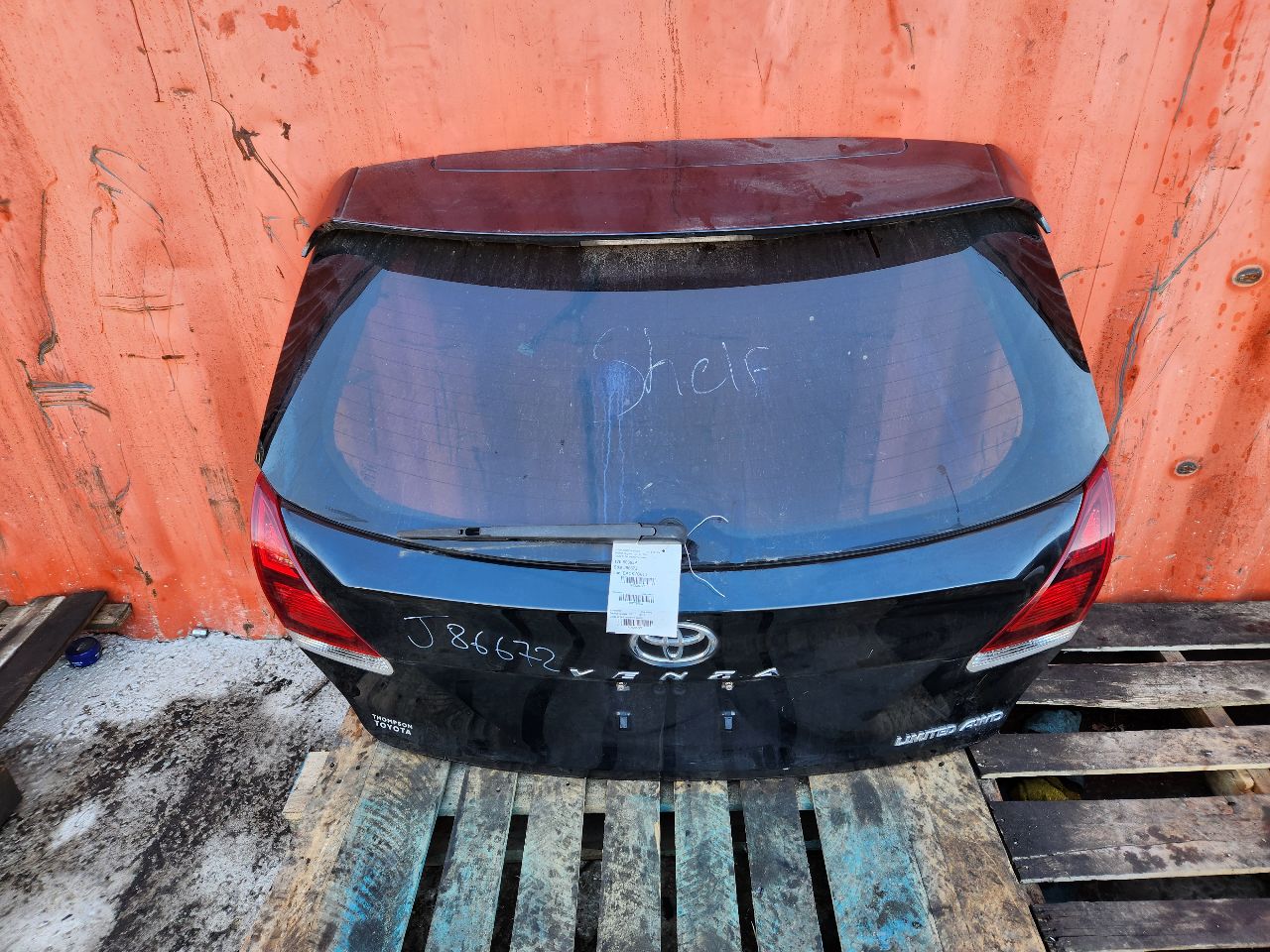 2013 TOYOTA VENZA 6cyl Gasoline 3.5 Decklid  Tailgate - 295727