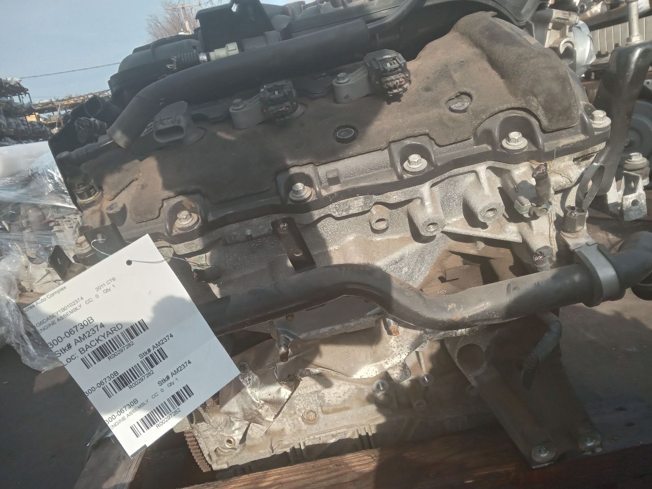 2011 CADILLAC CTS 6cyl Gasoline 3.0 ENGINE ASSEMBLY - 297282 — photo 5